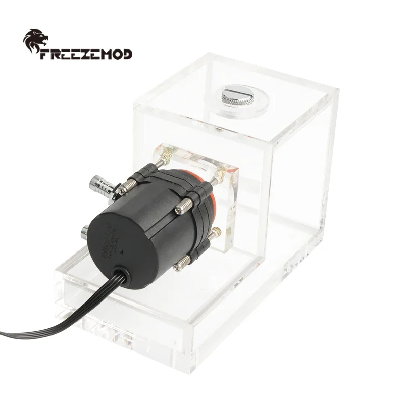 FREEZEMOD Water Cooling ปั๊มถังน้ําแบบบูรณาการ Res 24V กระแสเงินสด 630L/H หัว 4.2 เมตร PWM อุณหภูมิควบคุม