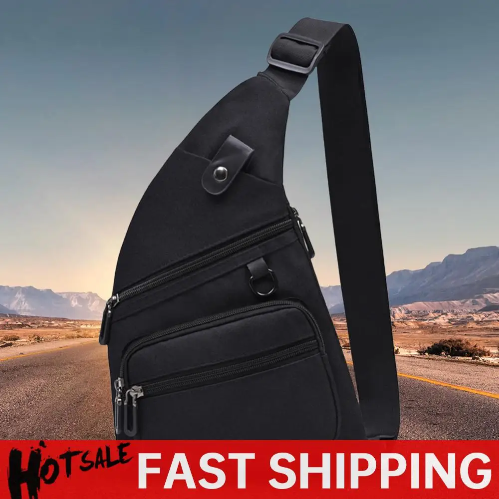 

Противоугонная дорожная сумка, нагрудная сумка с несколькими карманами, большая вместительная сумка через плечо, регулируемый ремень, водонепроницаемая для бега, пешего туризма