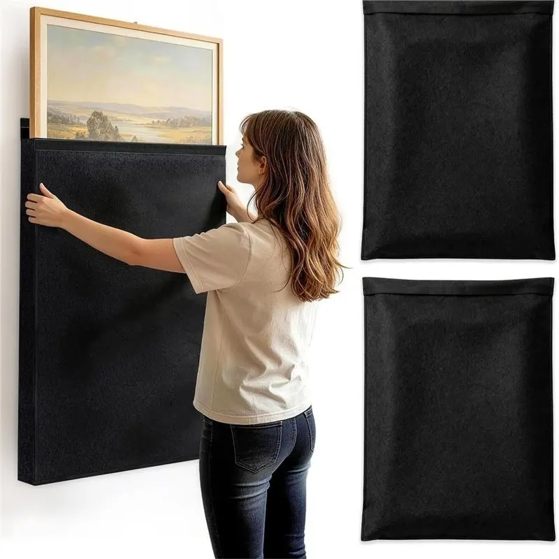 2026 New Reusable Protective Picture Frame Pouch Bag 2Pcs For Paintings Moving Protector For Camping Home Travel