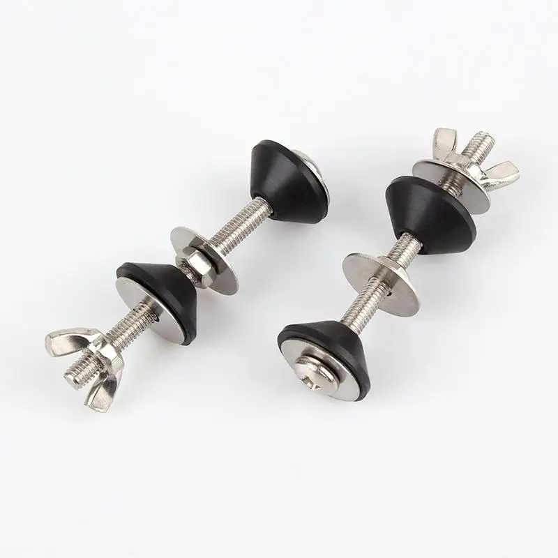 2Pcs Toilet Tank Bolt Cistern To Toilet Pan Fixing Fitting Sealing Kit Close Coupling Bolts Water Tank Toilet Seat Screw Set