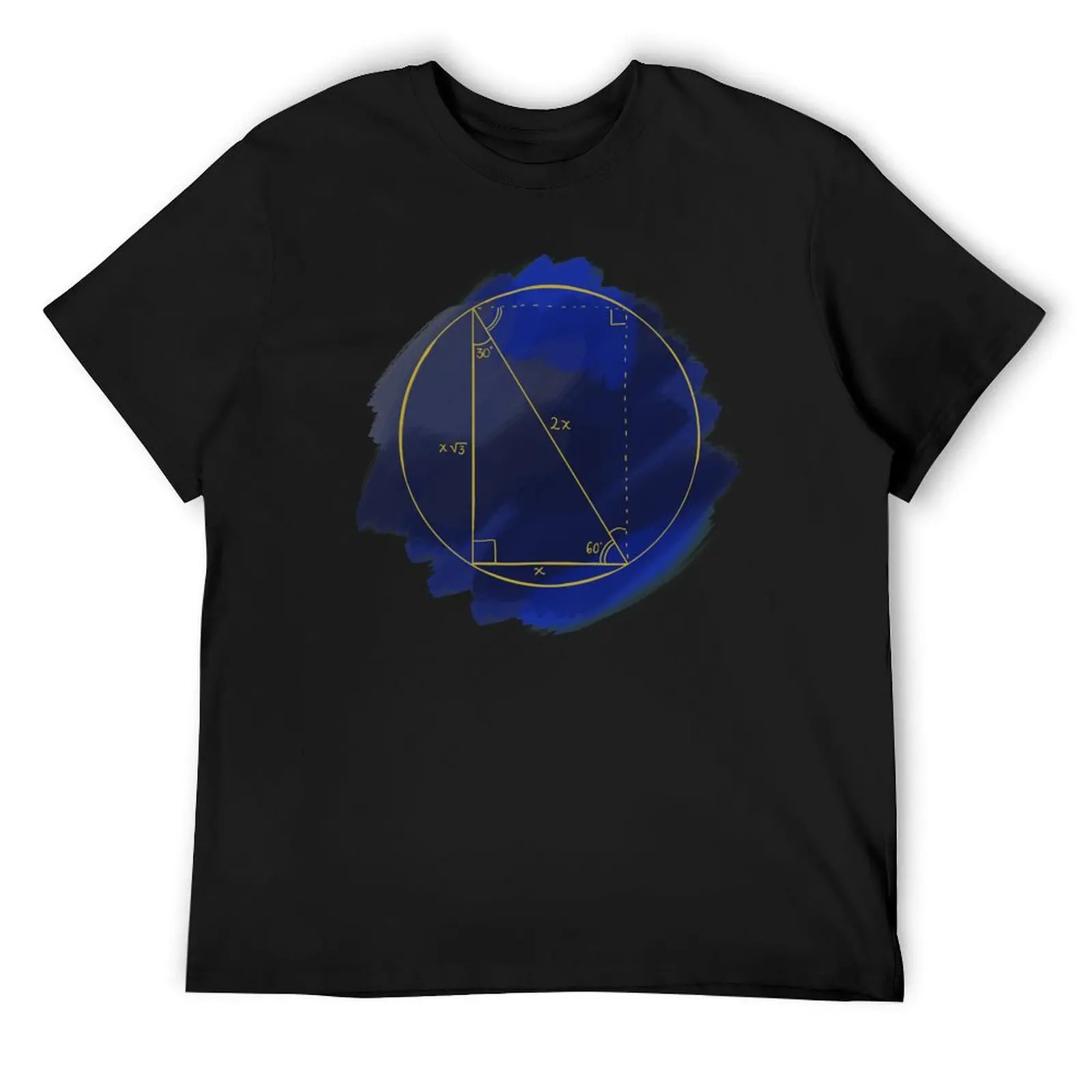 

30-60-90 Triangle T-Shirt cotton man t-shirts anime valentines clothes Men's cotton t-shirt