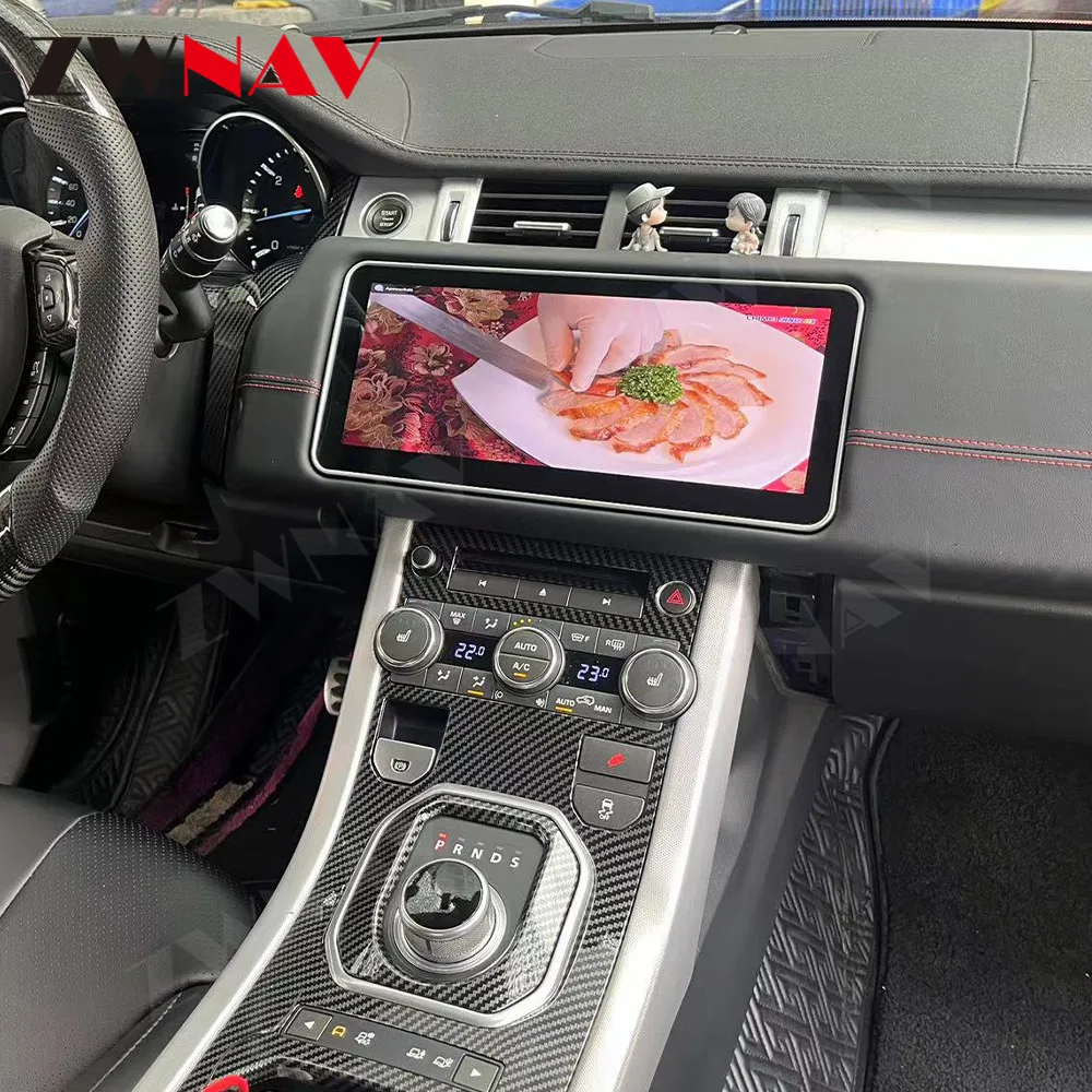 12.3 Cal Android dla zakresu Rover Evoque L538 2012 - 2018 Radio samochodowe nawigacja odtwarzacz z ekranem multimedialne Auto BT Stereo Carplay