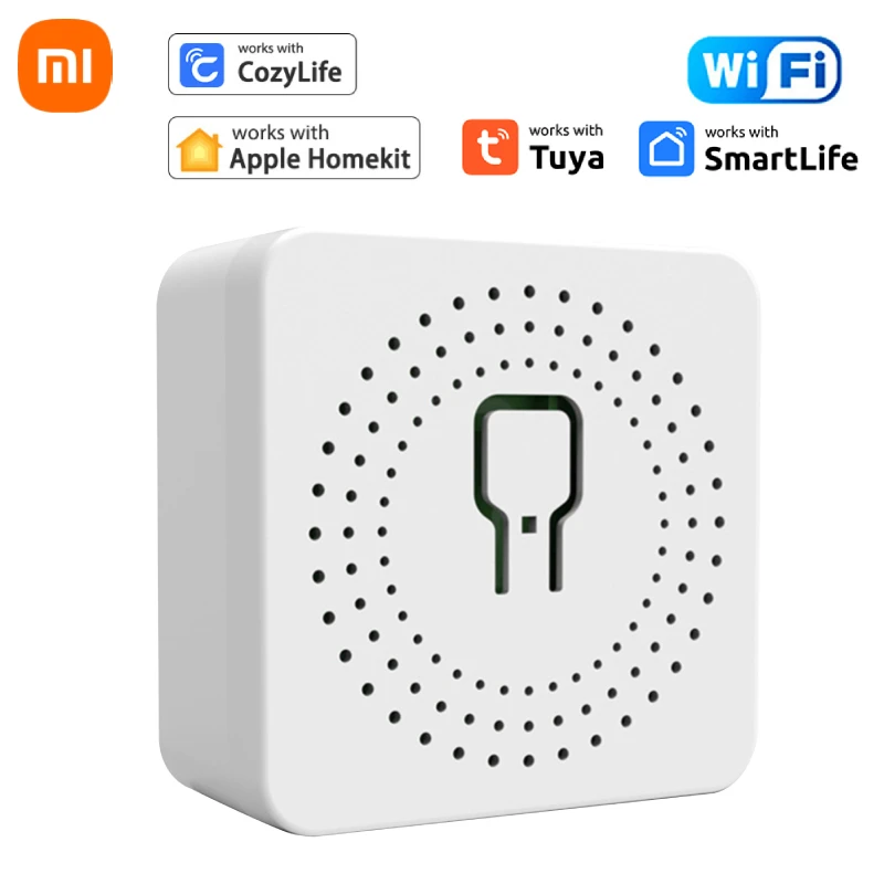 Xiaomi Tuya WiFi Mini DIY Smart Switch 16A Light APP Remote Timing Wireless Control Relay Automation Modules Work Alexa Google