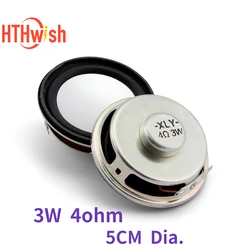 2PCS Mini Speaker 3W 4R Diameter 50MM Mini Amplifier Rubber Gasket Loudspeaker Trumpet 3 Watt 4 ohm 5CM Speakers For Arduino Kit