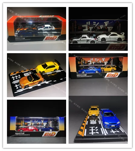 Initial D 1/64 RX7 AE86 S2000 Diecast Model Car Collection Limited Edition Hobby Toys