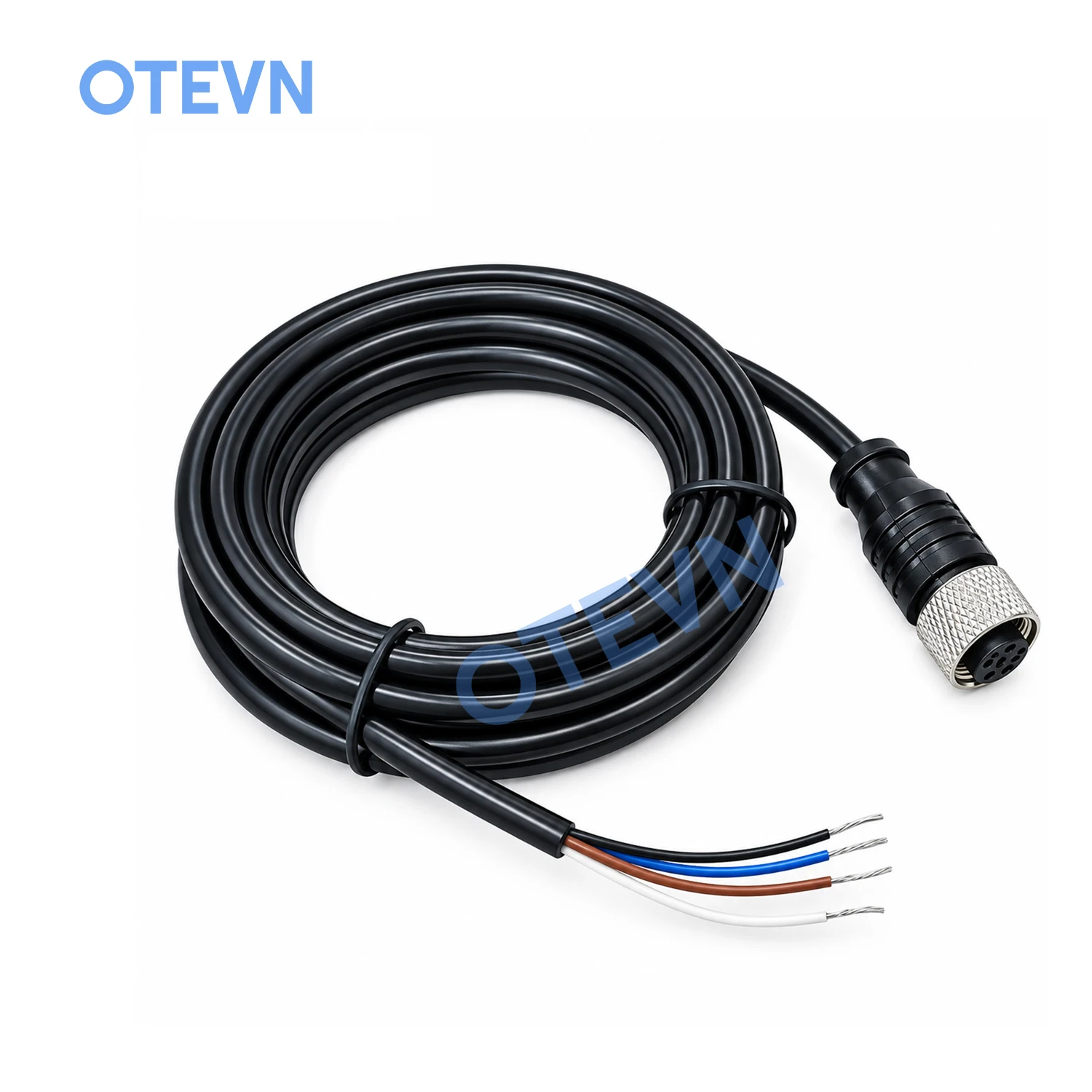 M12 Aviation Plug Connectors  4Pin Photoelectric Proximity Switch Sensor   Female Strip Line Elbow Line