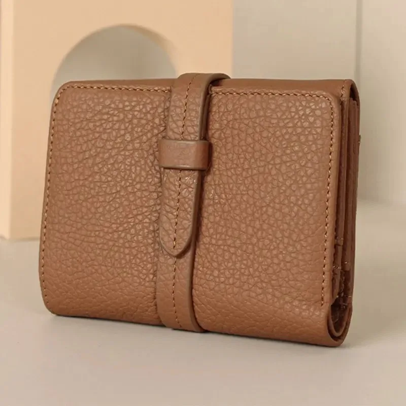 Women's Wallets Luxury Designer Genuine Leather Purses for Women Card Holder Wallet with Zipper Coin Pocket Short Billfold