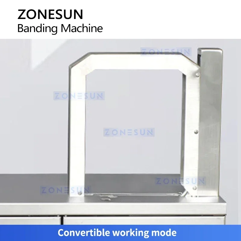 ZONESUN Automatic OPP Tape Strapping Machine Semi-Automatic Electrical Wire Cable Coil Tying Machine Hot Melt Banding Tool
