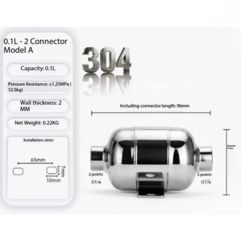 Small Stainless Steel Miniature Air Storage Tank High Pressure Negative Pressure Air Compression Pressure Tank