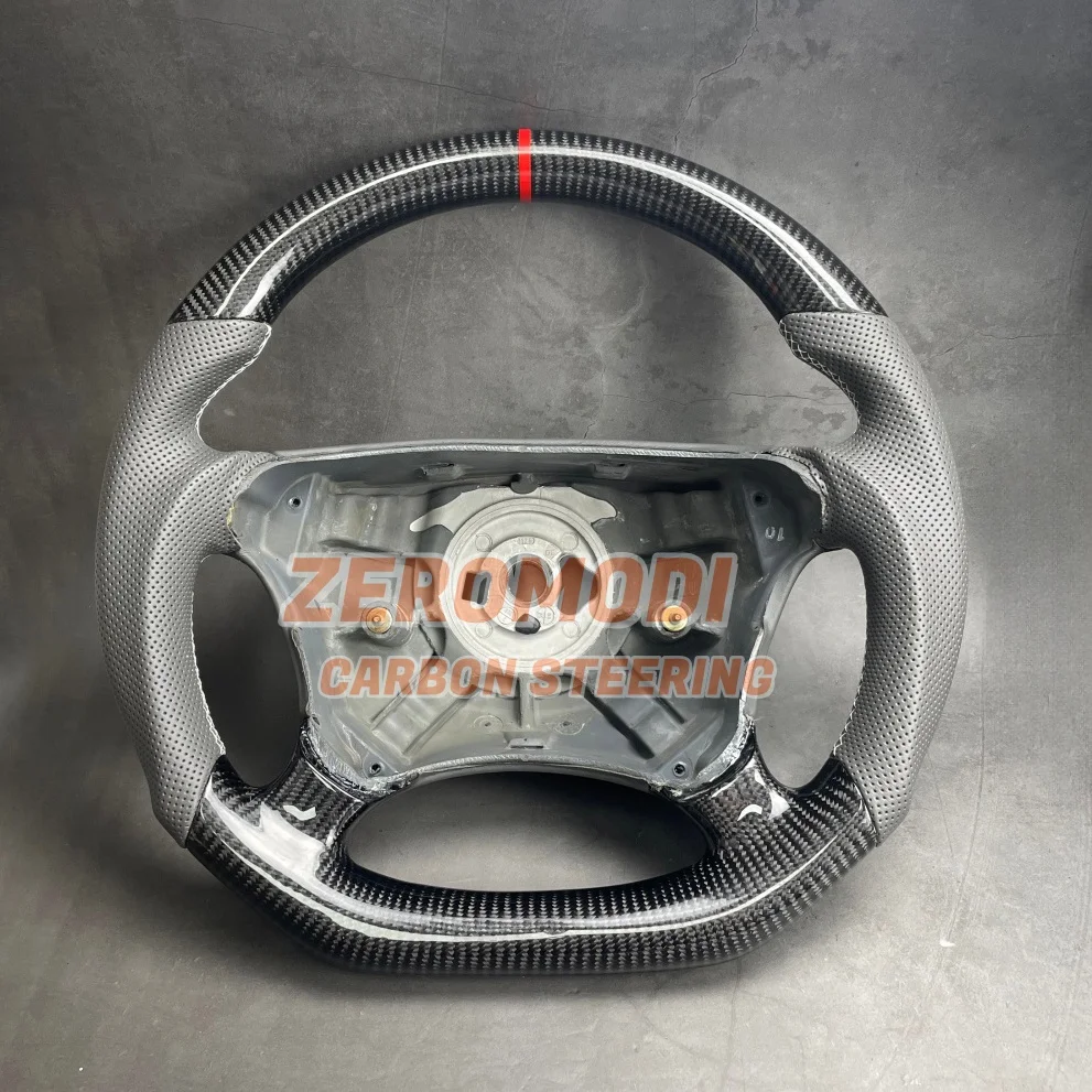 For Mercedes-Benz E-Class W210 W211 W212 W213 E55 E63 Carbon Fiber Steering Wheel Luxury Performance Upgrade
