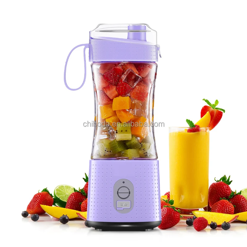 

High Quality Mini USB Rechargeable Portable Blender 300ml Juicer Cup 3D Blade Low Noise Household Fruit Mixer Electric Car Water