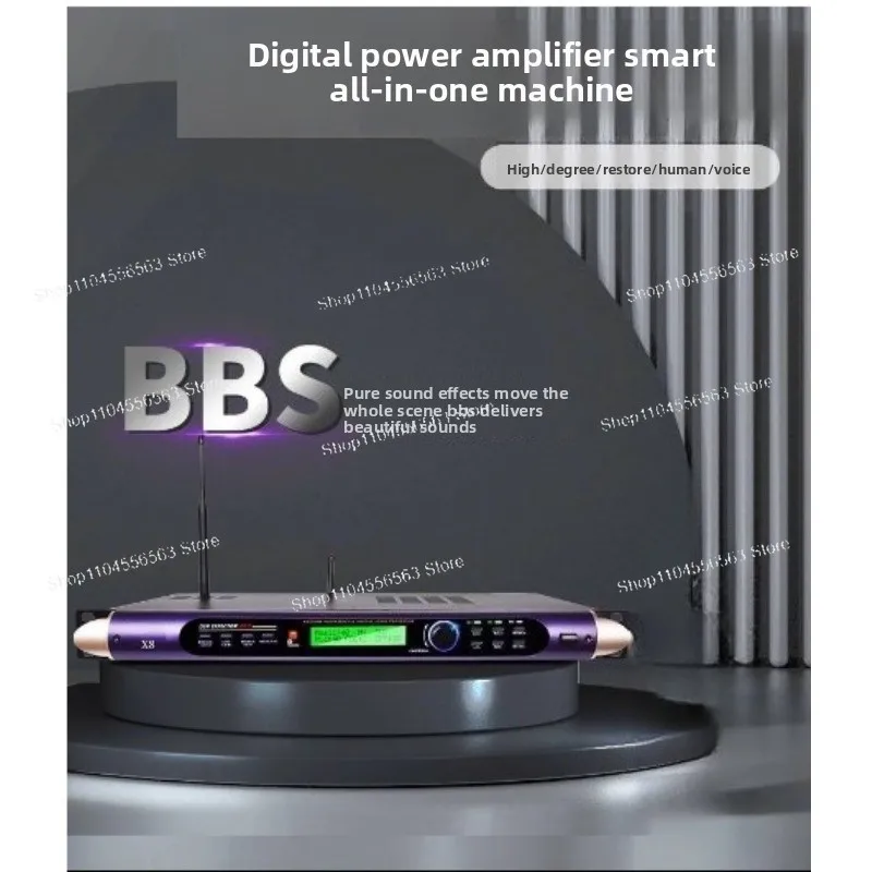 X8 Digital DSP Audio Processor, Echo & Reverb Sound Effect Tuner for Stage, KTV & Live Streaming
