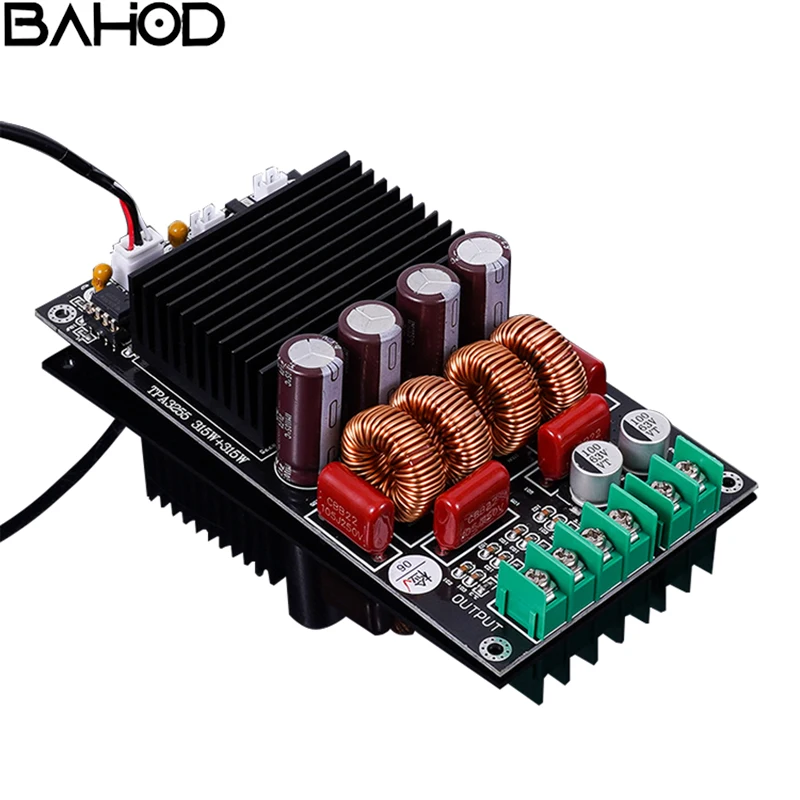 

300 Вт * 2 2-канальная плата усилителя мощности TPA3255 Плата усилителя высокой мощности DC-19-DC52 для домашнего кинотеатра