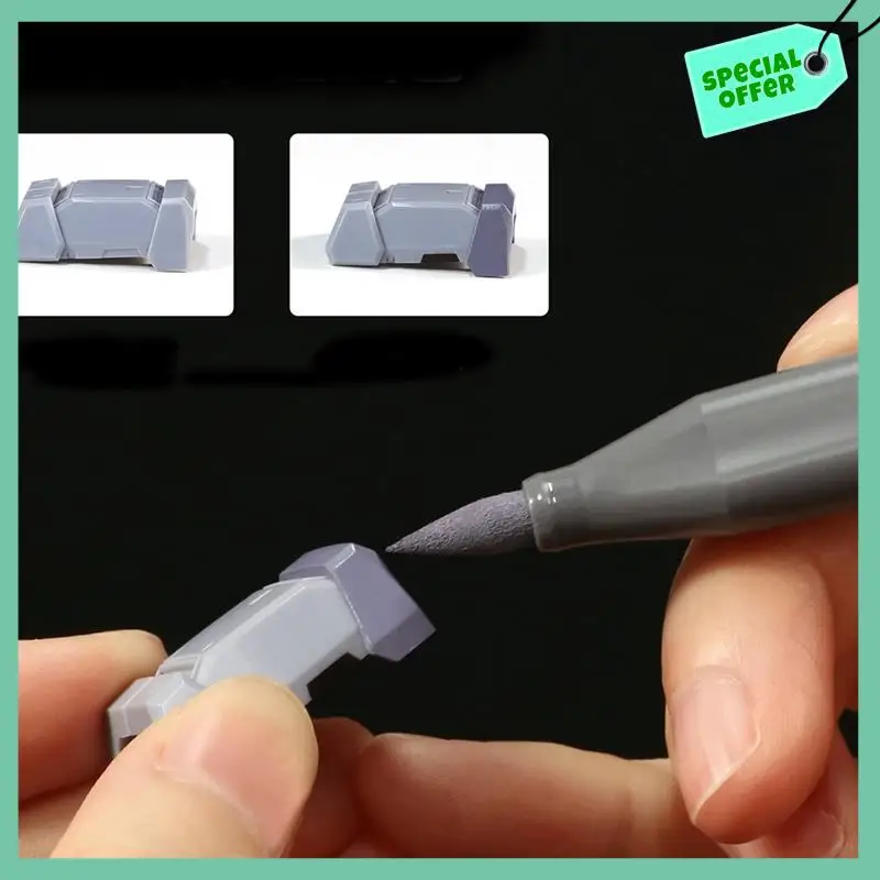 

A95Q-12 Colors Brush Pen Environment-Friendly Water-Based Soft Head Marker Base Color Metal Coloring Touch-Up Pen