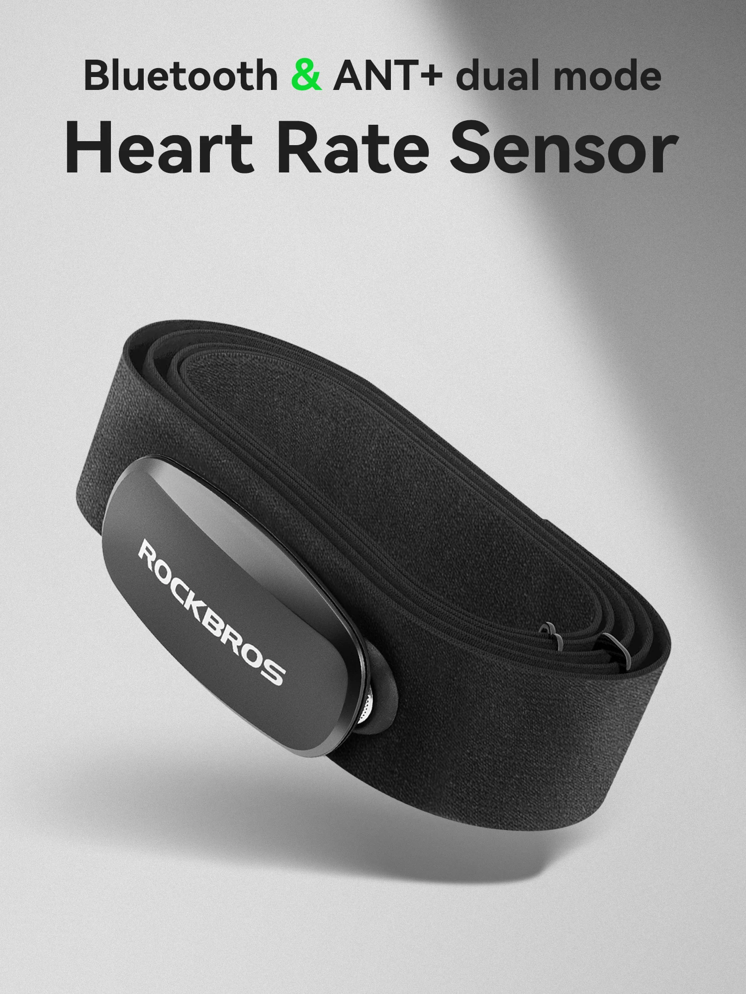 AliExpress ROCKBROS H812 Heart Rate Sensor Bluetooth4.0 ANT+ Waterproof MTB Road Sports Bike Cycling Heart Rate Sensor For Garmin Wahoo