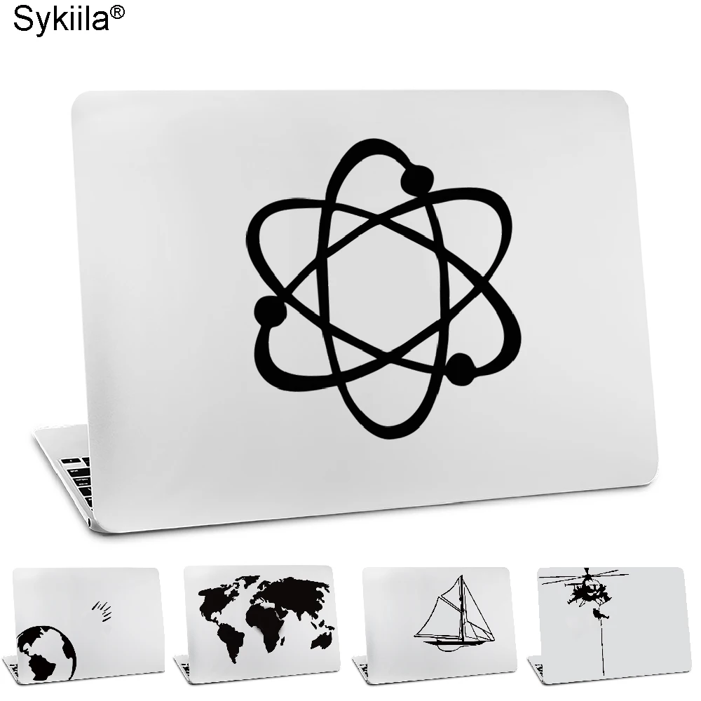 Naklejka winylowa na Macbook Pro 13 15 16 17 Skin Air 11 12 13 Retina Laptop Komputer Notebook Tablet Naklejka Atom Nucleus Molecule