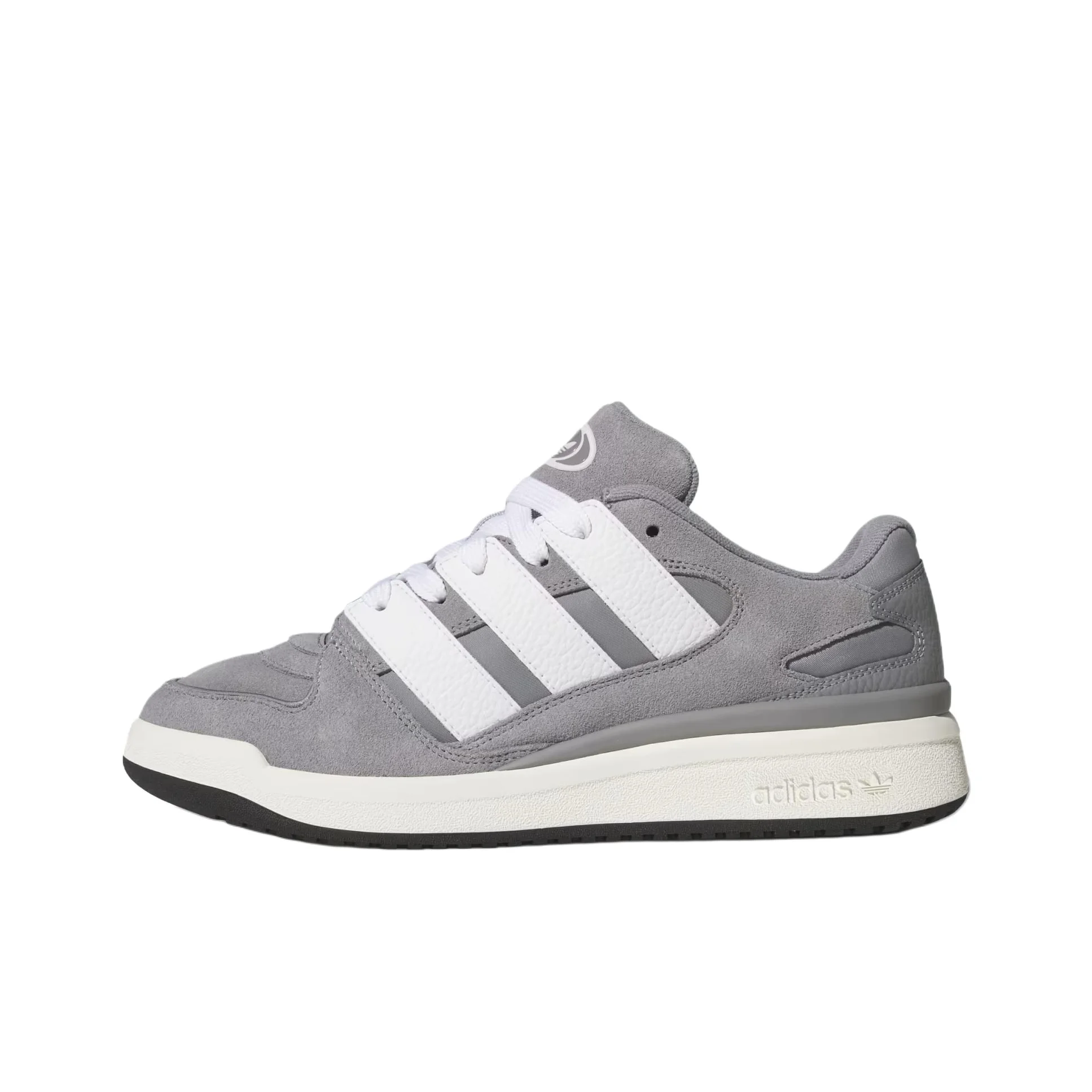 Adidas Originals FORUM 2000 Mesh, Suede Low top Skateboard Shoes Unisex Gray JS0997
