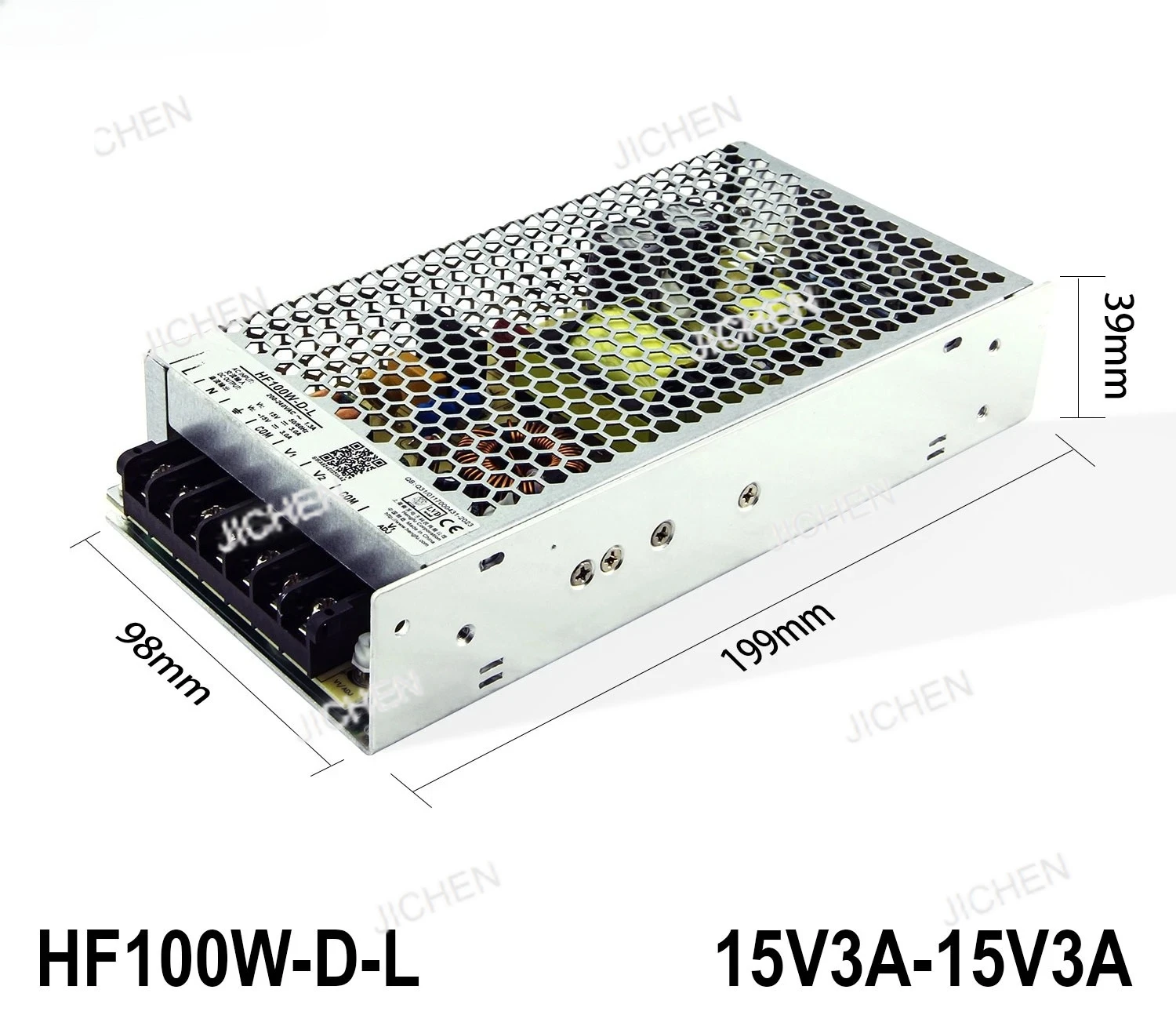 

JC HF100W-D-L Промышленный источник питания DC15V3A-15V3A ± 15 В Источник питания с лазерным зеркальным переключателем