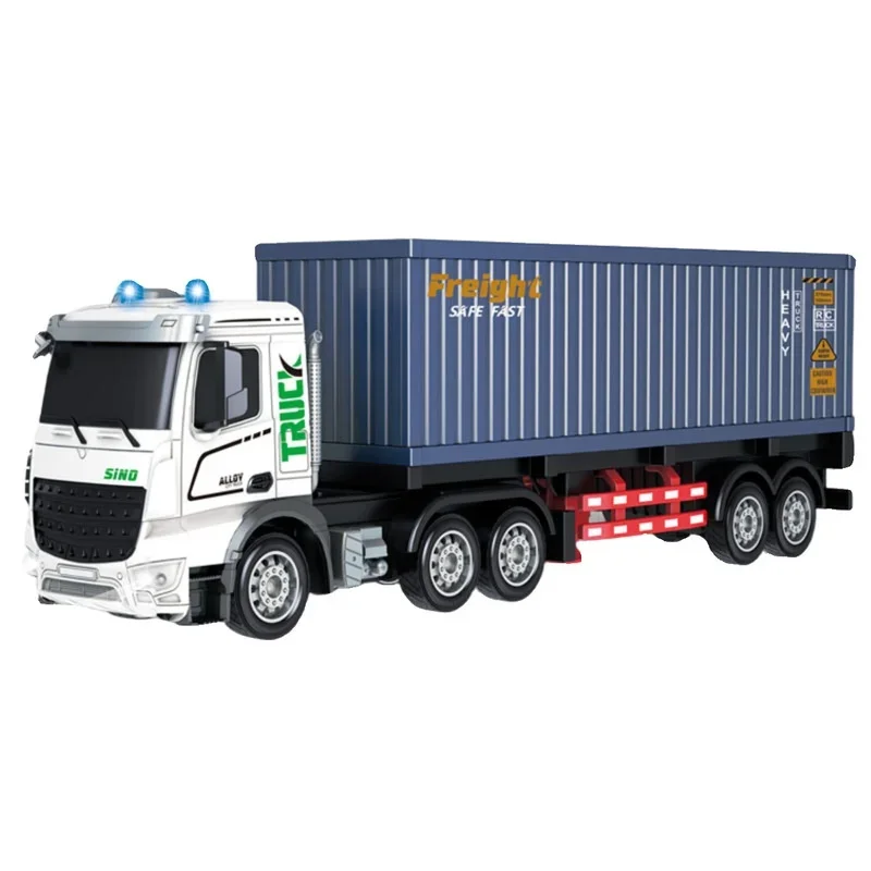 

9-канальный радиоуправляемый автомобиль из сплава с дистанционным управлением, грузовик с электронным симулятором, полуприцеп, светодиодный музыкальный радиоуправляемый контейнерный грузовик, двухэтажный транспортер