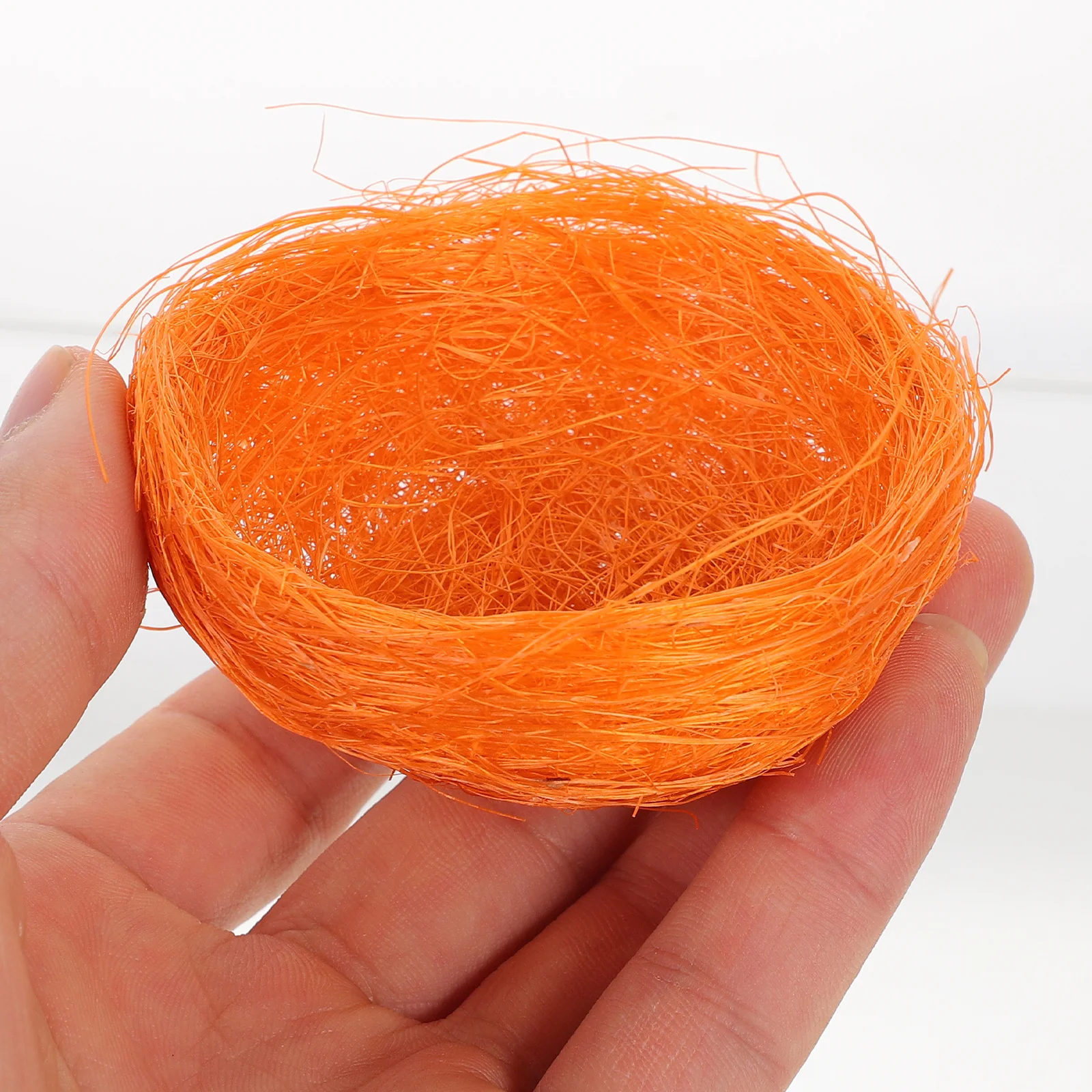 

10Pcs Simulation Bird Nest Hemp Material Garden Decoration Realistic Delicate Craft Party Ornaments Artificial Bird Nest