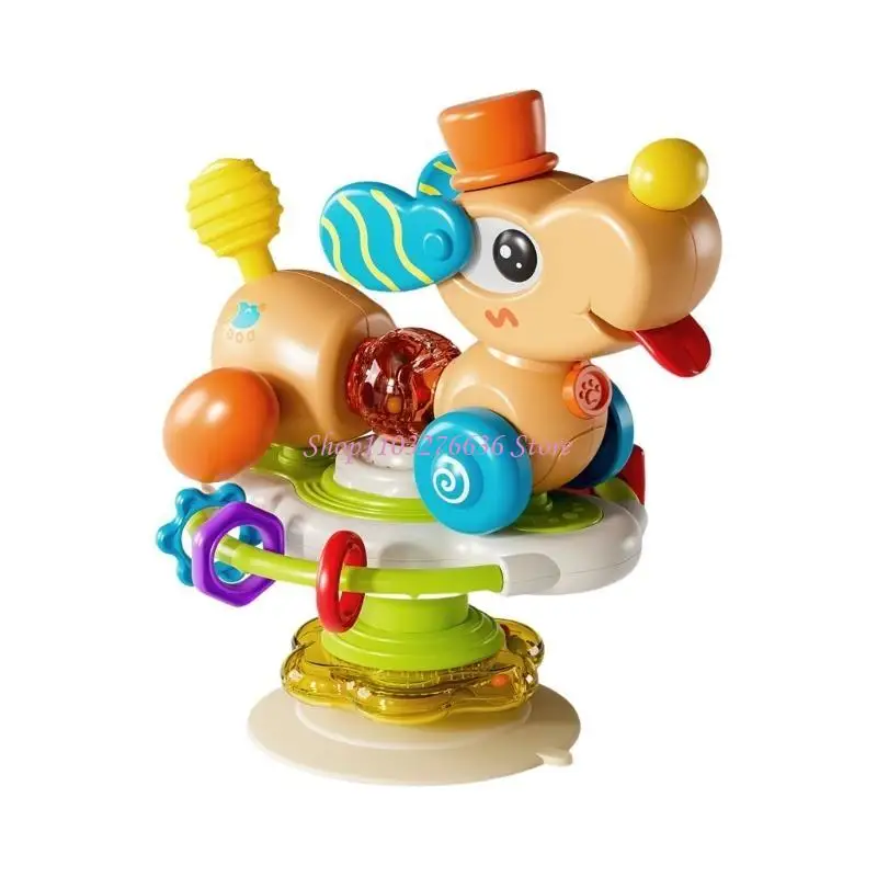 R6FDブライトカラードッグ吸引カップスピナーおもちゃベビーエデュケーションおもちゃ高級モータースキルおもちゃ