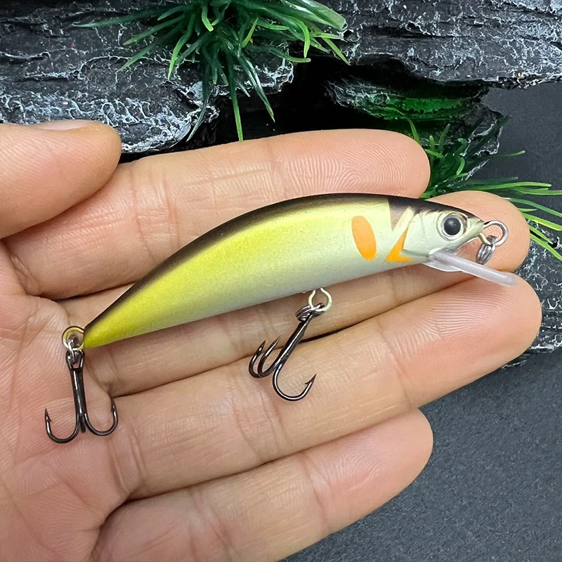 55 مللي متر 3.5 جرام غرق أسماك الصيد إغراء للمياه العذبة الصغيرة اليابان إغراء Pesca الاصطناعي الطعم الثابت سمك السلمون المرقط بايك الصيد المتذبذب #3