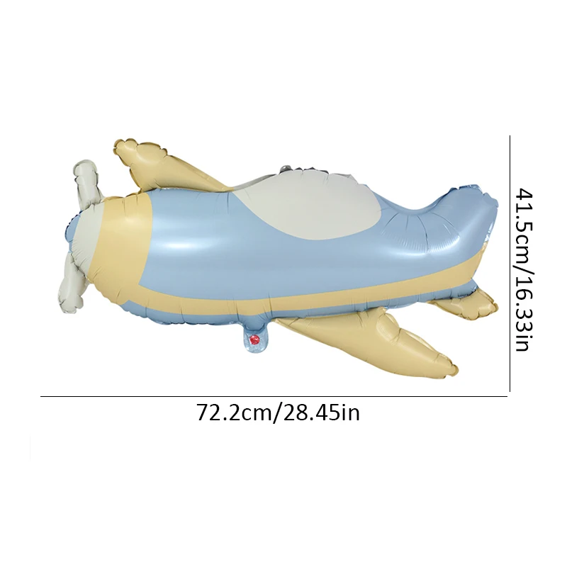 Kreskówka pluszowy miś tęczowy samolot balon foliowy chłopcy dekoracje na przyjęcie urodzinowe rekwizyty fotograficzne przybory dla niemowląt dzieci