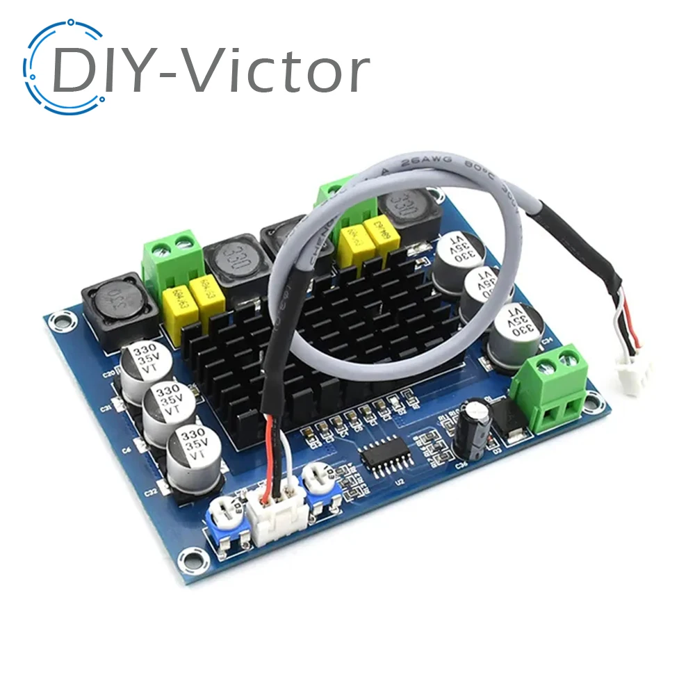 1PCS DC12-26V 2*120W Dual Channel Digital Stereo Audio Power Amplifier Board High Power CS8673 DIY 240W Amplificador Sound Board