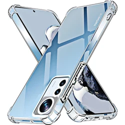Clear Silicone Soft Case for Xiaomi Mi 12T 11T 10T Pro Thin Back Cover Transparent Shell Coque 12 11 10 T Lite 12s 11 Ultra 12x