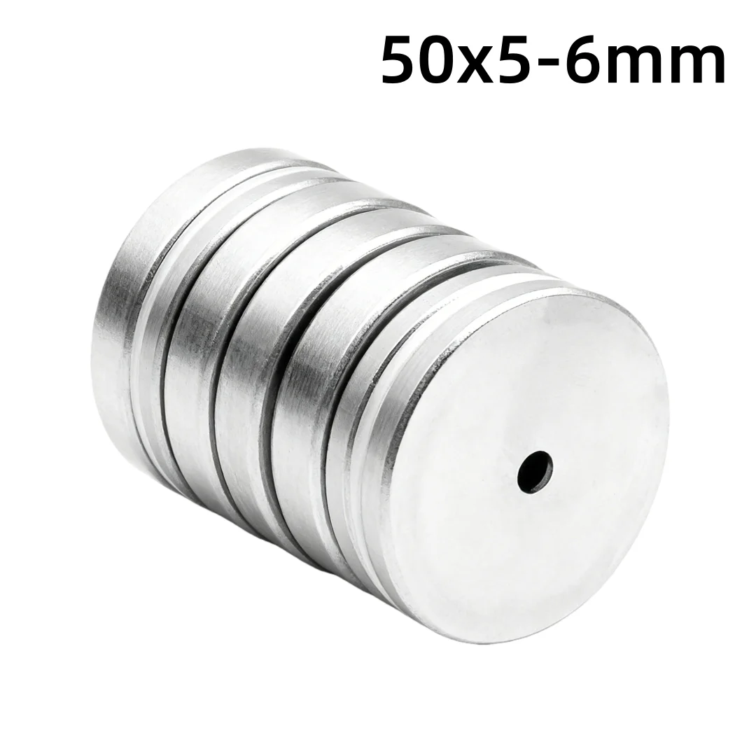 50x5-6mm Powerful Magnets Strong Disc Magnets For Fridge, DIY, Building, Scientific, Craft, Education 50x5-6 50*5-6