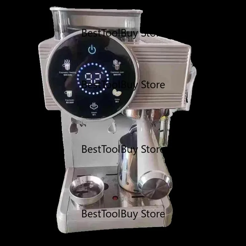 

Professional Espresso Coffee Maker With Dual Extraction Grinding All-in-One Milk Frother
