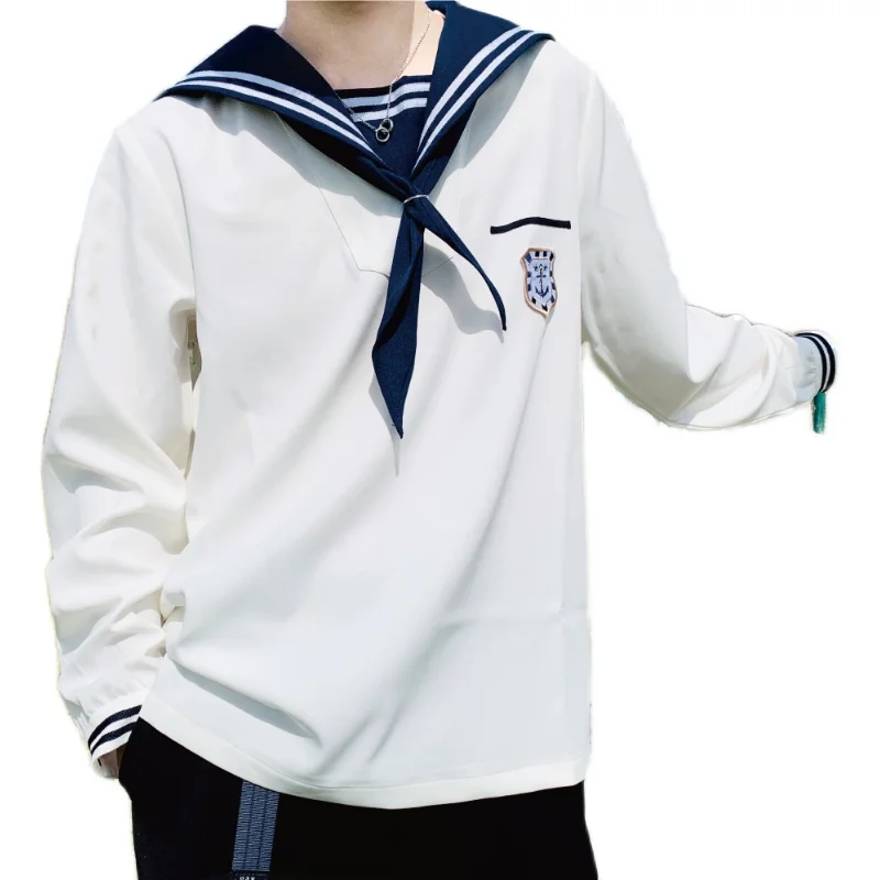 

Nautical orm Jaet Мужская верхняя одежда Long Sve irt с вышивкой для колледжа Дышащая влажная одежда ng Свободная посадка