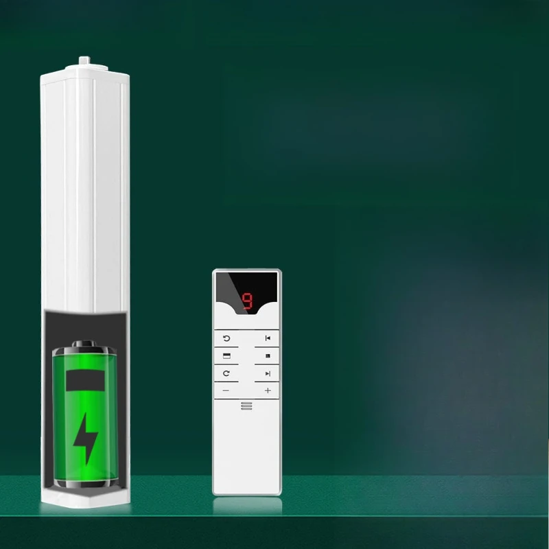 

Zigbee lithium battery intelligent curtain motor wiring-free rechargeable electric curtain motor