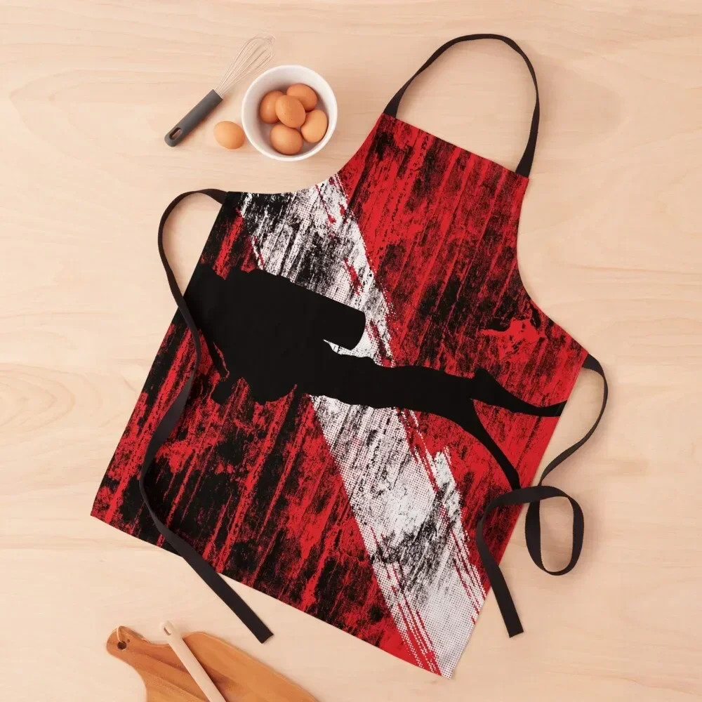 Scuba Diving Flag Apron kitchen and home For Cosmetologist For Home Accessories Apron