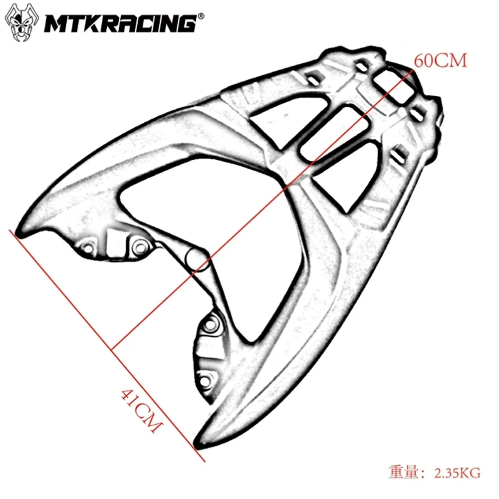 MTKRACING untuk YAMAHA NMAX125/155 2020-2023 bagasi belakang sepeda motor pelat dukungan tailstock