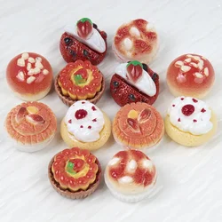 10/100pcs Simulation Miniature Cake Bake Resin Accessories DIY Hairpin Pendant Keychain Scrapbook Micro Food Kitchen Decorative