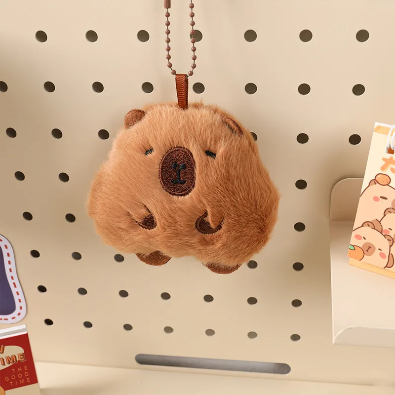 Peluche a Forma di Capibara con Suono, Portachiavi Creativo, Ornamenti per Zaino, Ciondolo per Borsa, Accessori per Coppie, Regali di Compleanno