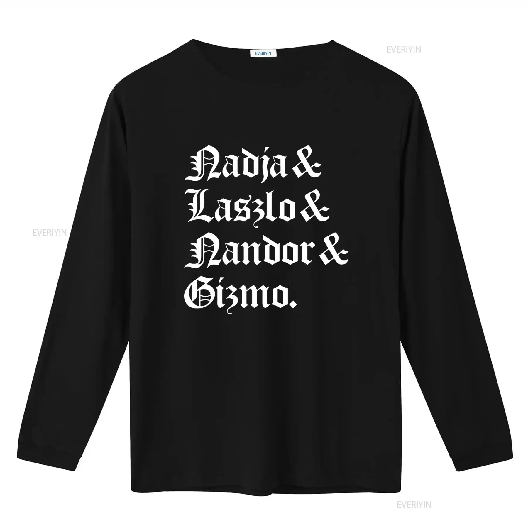 What We Do In The Shadows T Shirt Wwdits Fan Goth Nadja László Nandor Gizmo Gothic Lettering Print vintage Washed Casual
