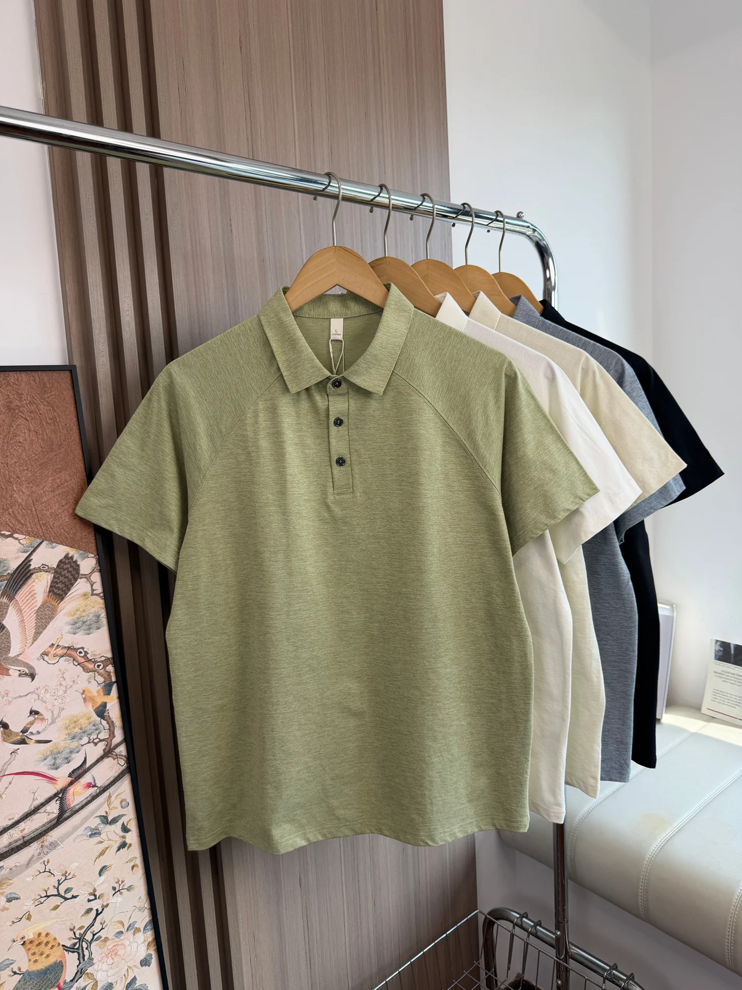 Men's Summer Outdoor Quick Dry Breathable Short Sleeve  Shirt Fashionable Urban Style Standard Fit Casual Leisure Wear