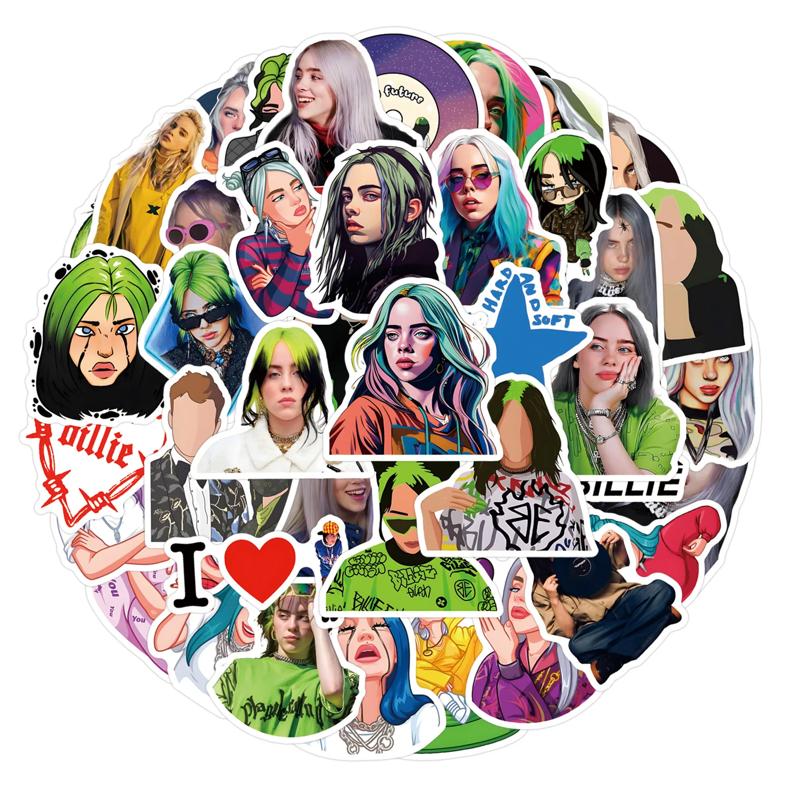 55Pcs Billie Eilish…