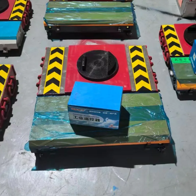 Remote Control Electric Transporter Zero Turn Battery Powered Load Moving Skates 50Ton Capacity Transporter