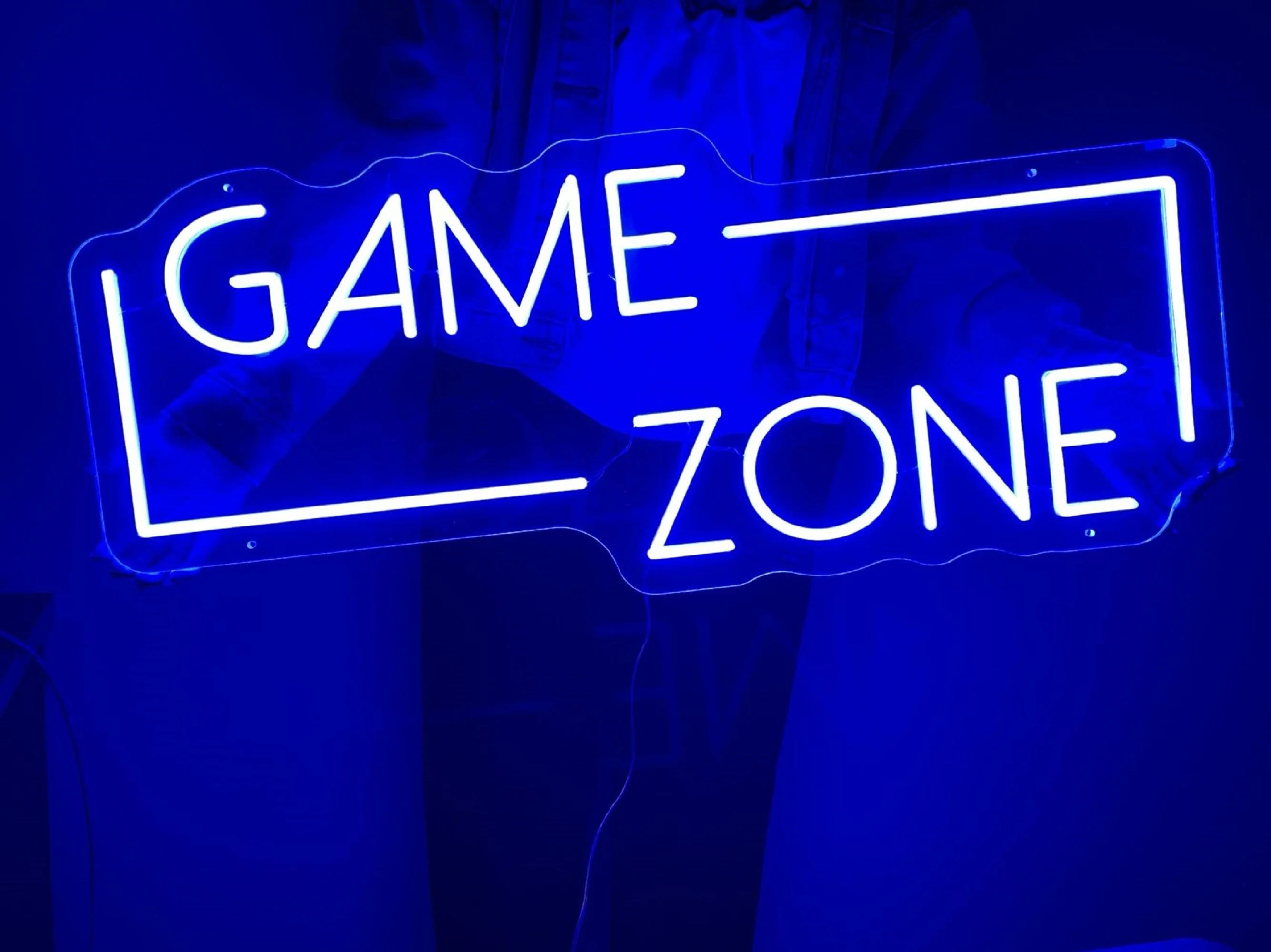 

Custom GAMING ZONE Neon Led Sign Light Decoration Indoor Wall Hanging for Home Kawaii Anime Cute Gaming Room Decor Bedroom Decor