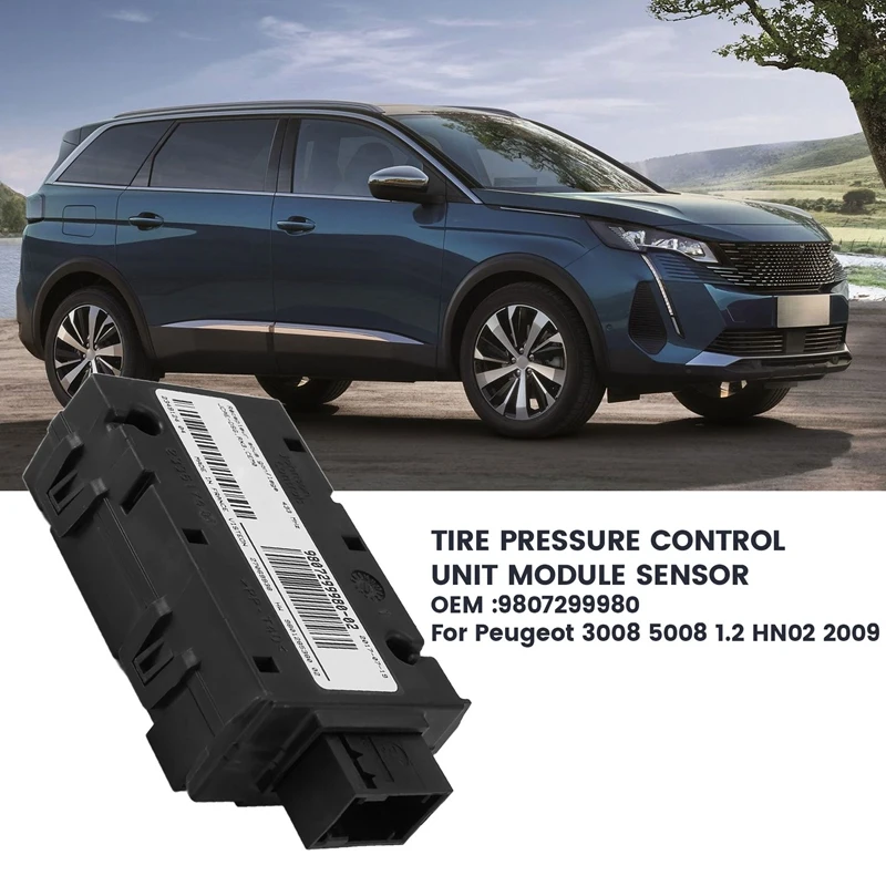 For Peugeot 5008 2009 Tire Pressure Detection Control Box 9807299980 Inflatable Receiver Tire Pressure Sensor