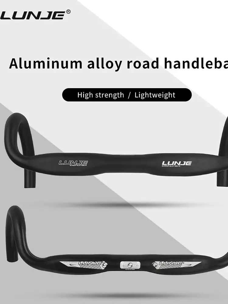 AliExpress LUNJE Ultralight Road Bike Handlebar Bicycle Handle Racing Drop Bar Bicycle Reduce Resistance Bent Handlebar Bike Parts