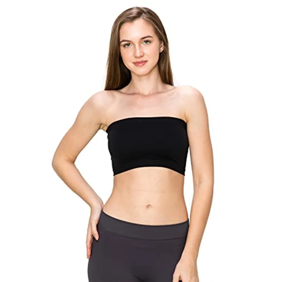 

Kurve Seamless Bandeau Tube top - UV Protective Fabric, Rated UPF 50+ n-Padded -Made in USA