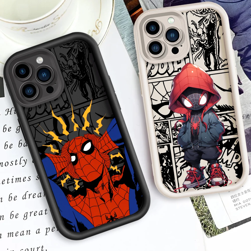 

Spider Man Anime Design Eye Ladder For Apple iPhone 16 15 14 13 12 11 Pro Max Plus Phone Case Cover Phone Case