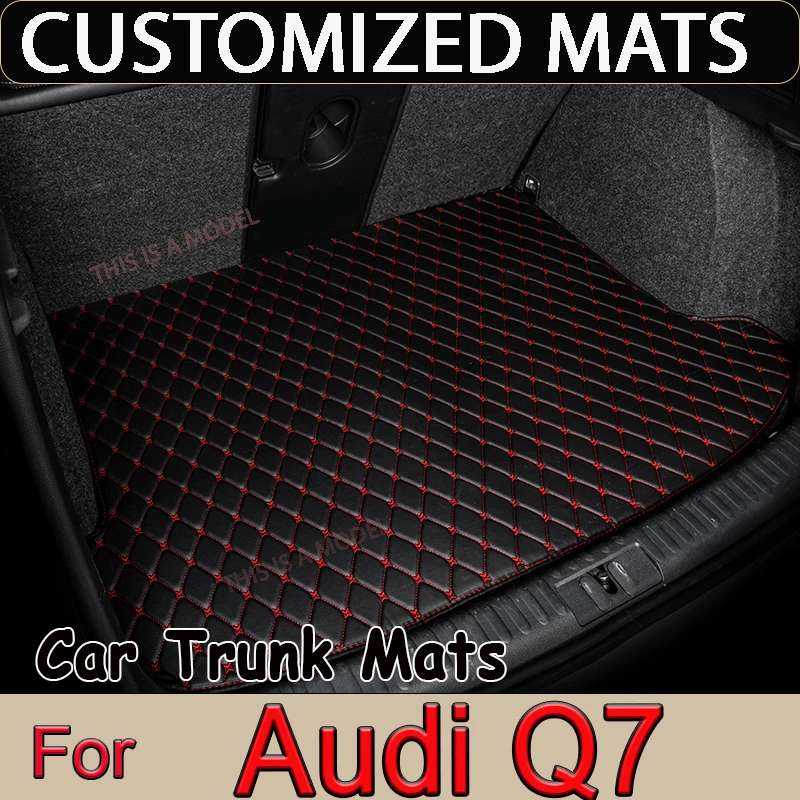 Car Trunk Mat For Audi Q7 4L 5-Seat 2006-2015 07 08 09 10 11 12 13 14 Custom Car Accessories Auto Interior Decoration