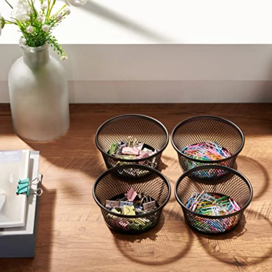 Smgmg حامل قصاصة الورق حامل مشبك الورق للمكتب 4 حزمة حامل مشبك الورق حامل مشبك الورق المغناطيسي لمكتب مشبك الورق توزيع