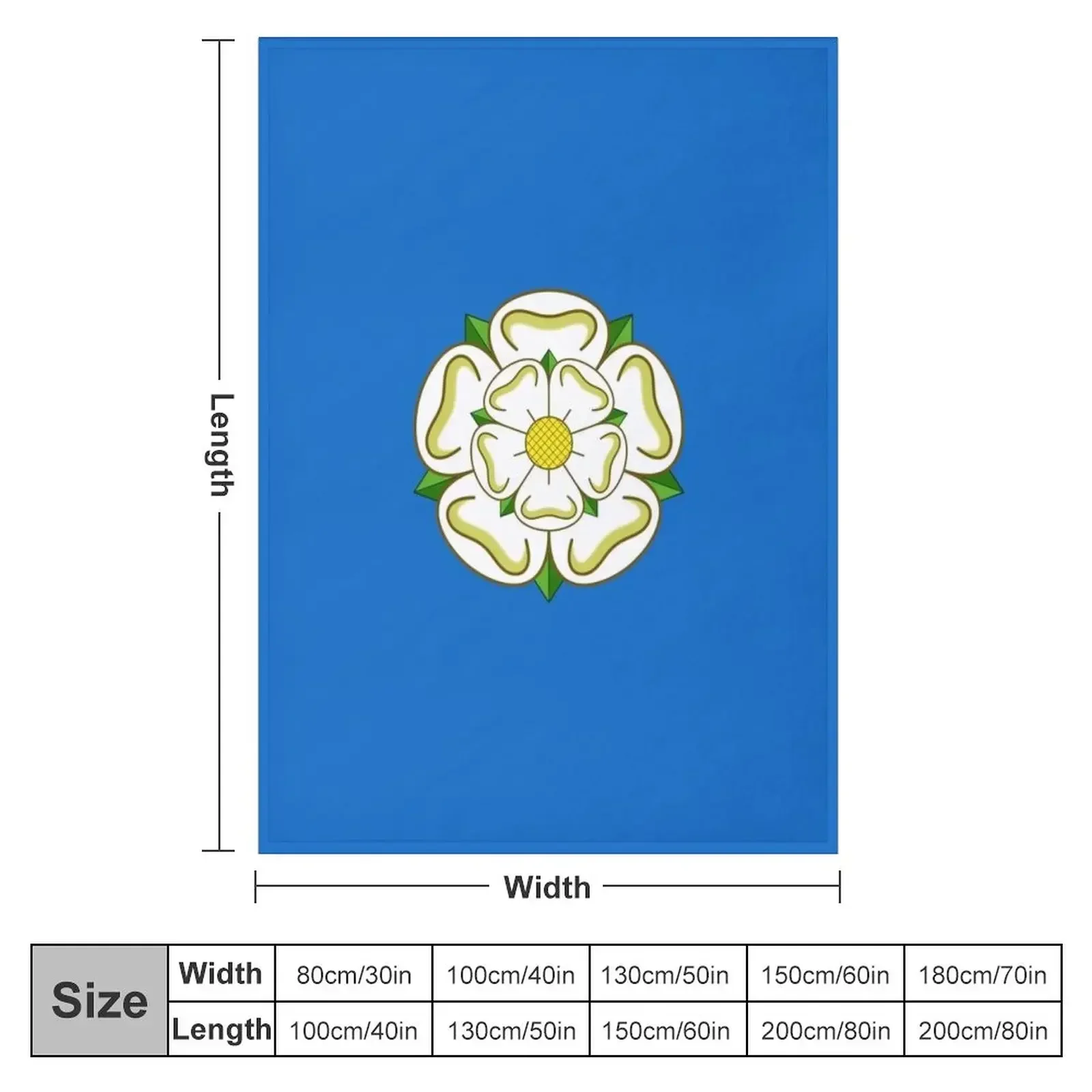 Yorkshire Rose Throw Blanket Weighted Summer Beddings Blankets