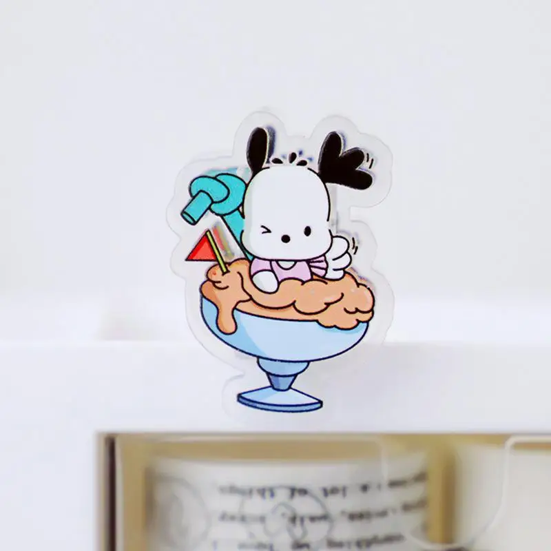 Sanrio Clip Pochacco Closure Clamp Snack Series Good-Looking Pp Clip Ins New Kawaii Multi-Function Cartoon Vertical Folder